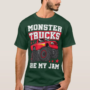 Camiseta Cool Monster Trucks Are My Jam Kids Boys & Girls b