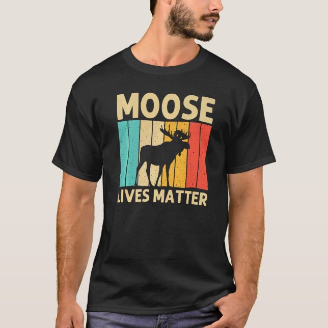 Camiseta Cool Moose For Men Women Moose Alaska Moose Elk Hu (Anverso)