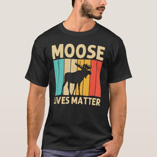 Camiseta Cool Moose For Men Women Moose Alaska Moose Elk Hu (Anverso)