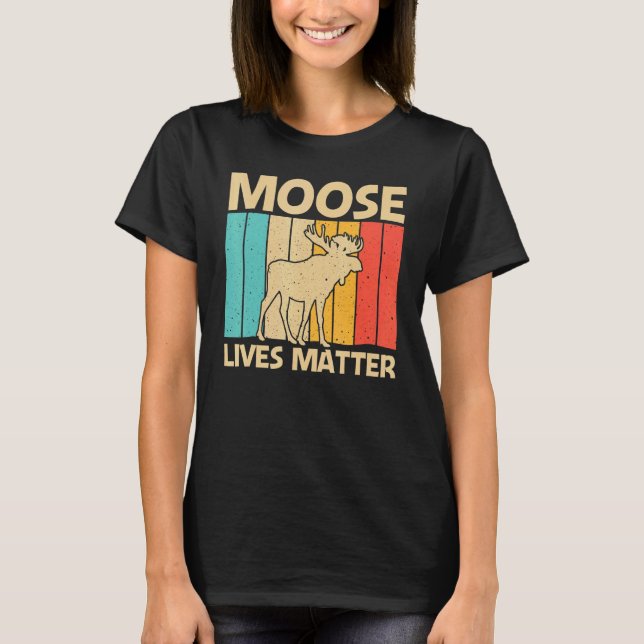 Camiseta Cool Moose For Men Women Moose Deer Bull Elk   (Anverso)