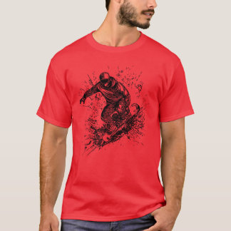 Camiseta Cool Mountain Sports Jump Style Snowboard Move ret