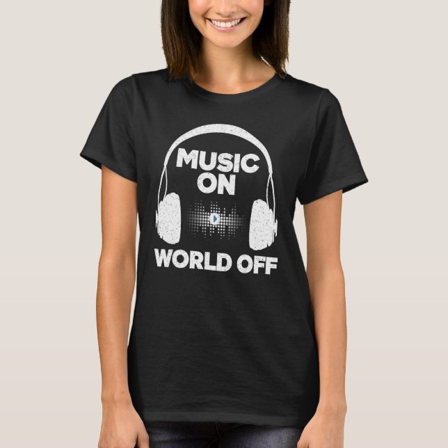 Camiseta Cool Music Producer For Men Women Music Artist DJ  (Anverso)