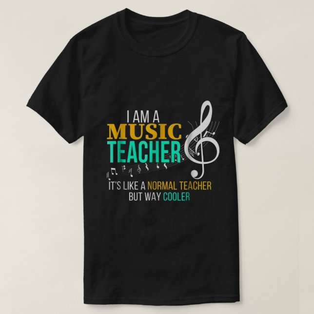 Camiseta Cool Music Teacher Gift | Funny Teacher Quote (Diseño del anverso)