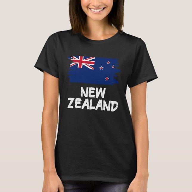 Camiseta Cool New Zealand Flag (Anverso)
