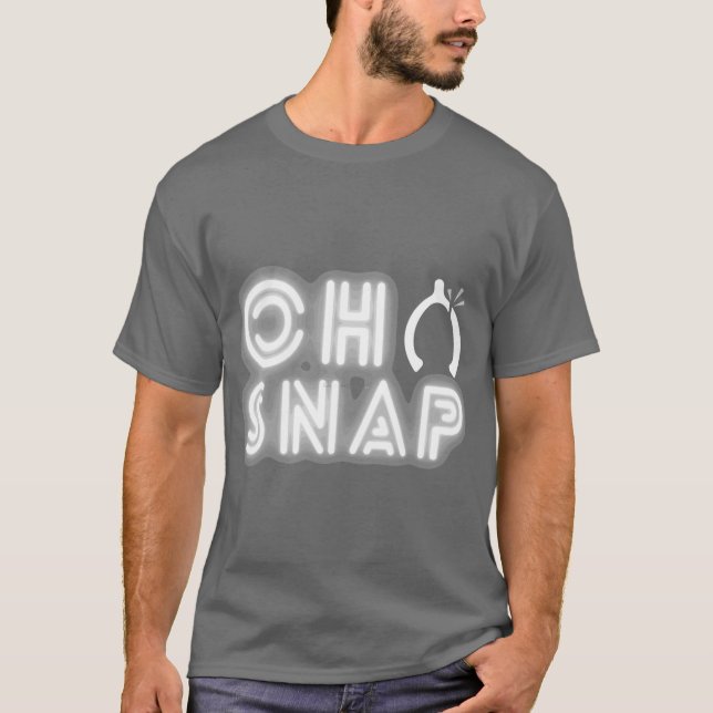 Camiseta Cool Oh Snap Funny Wishbone Thanksgiving (Anverso)