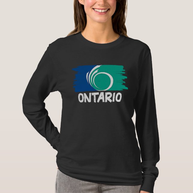 Camiseta Cool Ontario Flag (Anverso)