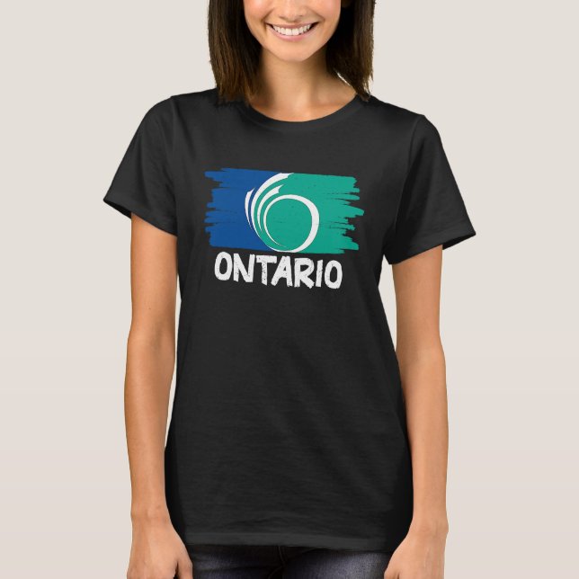 Camiseta Cool Ontario Flag (Anverso)