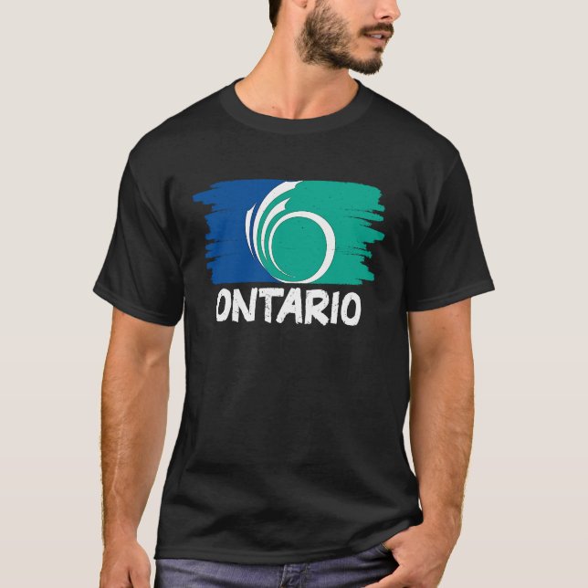 Camiseta Cool Ontario Flag (Anverso)