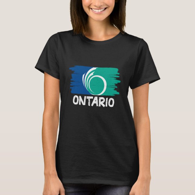 Camiseta Cool Ontario Flag  1 (Anverso)