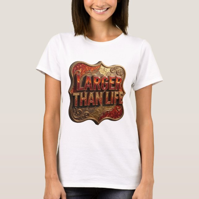 Camiseta Cool Orange LARGER THAN LIFE (Anverso)
