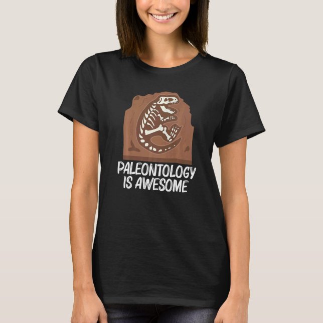 Camiseta Cool Paleontology For Men Women Dinosaur Bones Fos (Anverso)