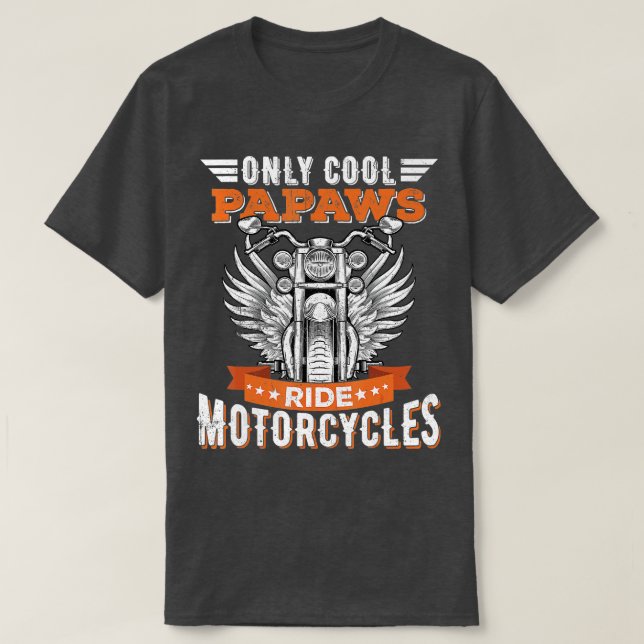 Camiseta Cool Papaws Ride Motorcycles Bike Cycling for Spor (Diseño del anverso)