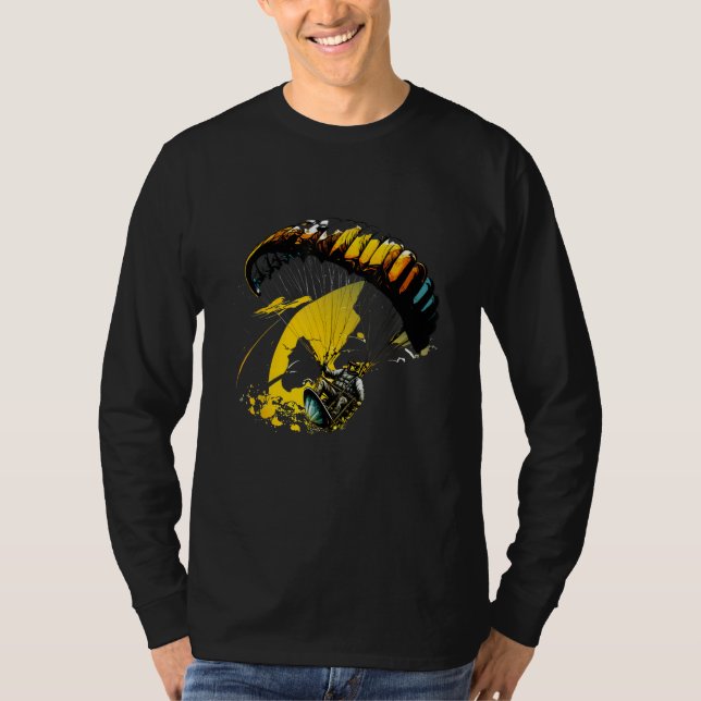 Camiseta Cool paraglider in fast paced action (Anverso)