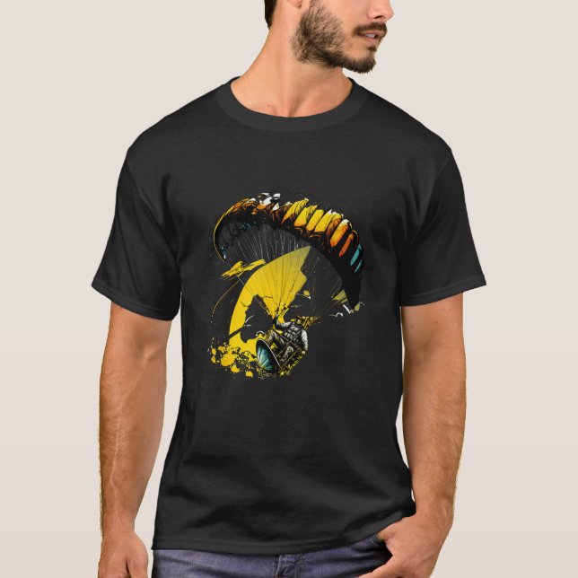 Camiseta Cool paraglider in fast paced action (Anverso)