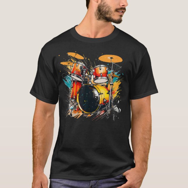 Camiseta Cool Percussion Instrument For Beat And Drums Love (Anverso)