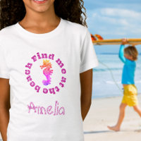 Cool Personalised Seahorse Beach T-Shirt