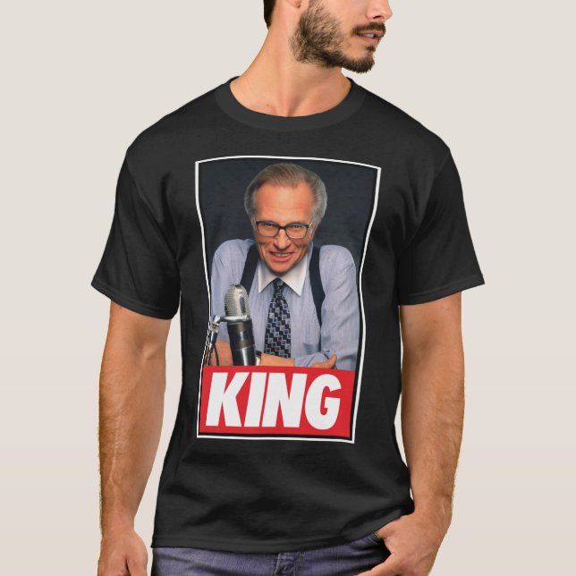 Camiseta Cool Photographic Larry King Awesome Design Not Ev (Anverso)