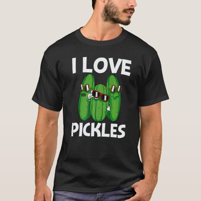 Camiseta Cool Pickle For Men Women Pickle Food Cucumber     (Anverso)