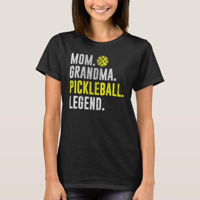 Camiseta Cool Pickleball Player Saying Mom Grandma Pickleba (Anverso)