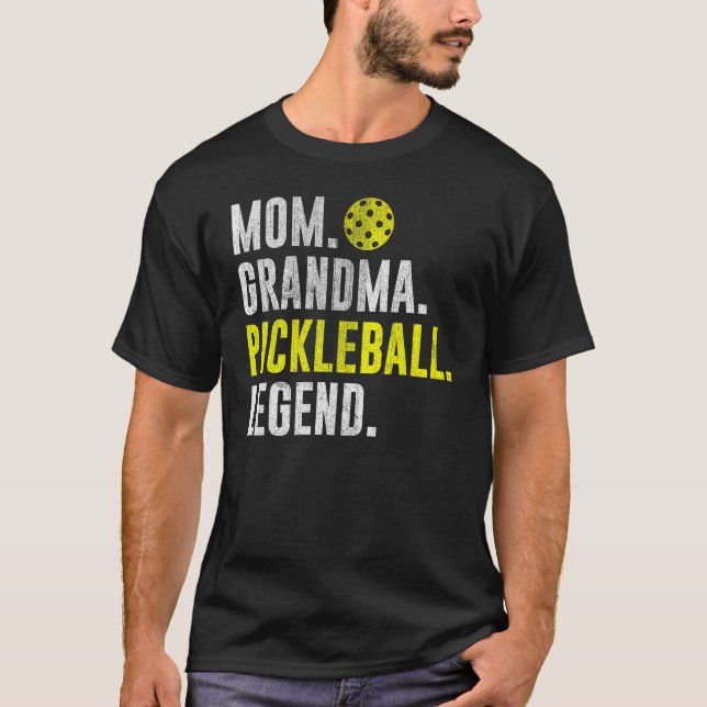 Camiseta Cool Pickleball Player Saying Mom Grandma Pickleba (Anverso)