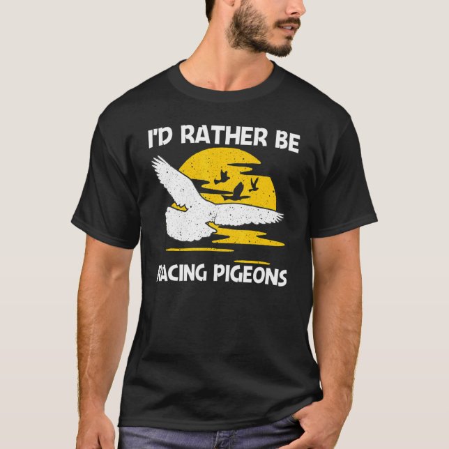 Camiseta Cool Pigeon Racing For Men Women Homing Pigeon Rac (Anverso)
