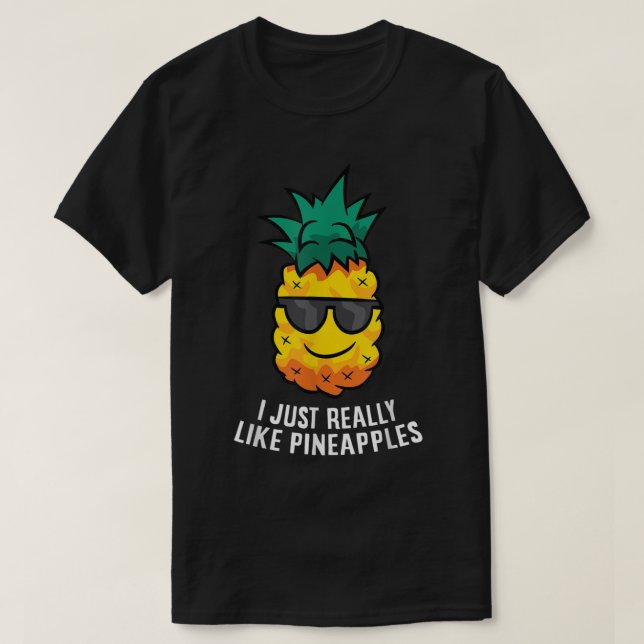 Camiseta Cool Pineapple Funny Fruit Design (Diseño del anverso)