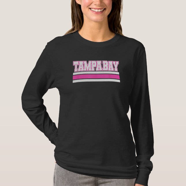 Camiseta Cool Pink Tampa Girly Pink Simple & Adorable Tampa (Anverso)