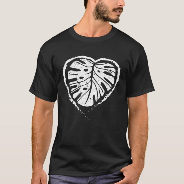 Camiseta Cool Plant Mom  For Gardeners Heart Monstera Leaf (Anverso)