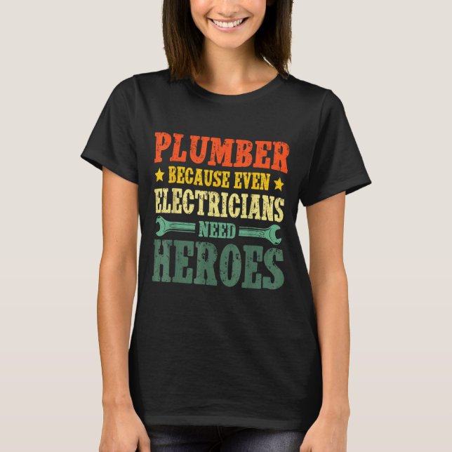 Camiseta Cool Plumber Costume For Men Women Plumbing Tool P (Anverso)