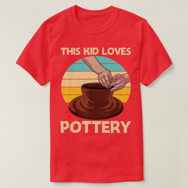 Camiseta Cool Pottery Design For Kids Boys Pottery Ceramic  (Diseño del anverso)