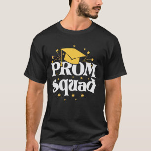 Camiseta Cool Prom Squad 2025 Prom Fiesta de Graduación Com