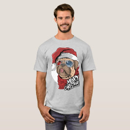 Camiseta Cool Pug perro Navidad