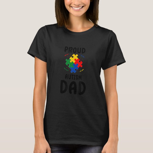 Camiseta Cool Puzzle Piece Autism Support Awareness (Anverso)