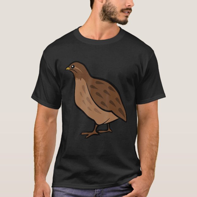 Camiseta Cool Quail Men Women Bird Quail (Anverso)