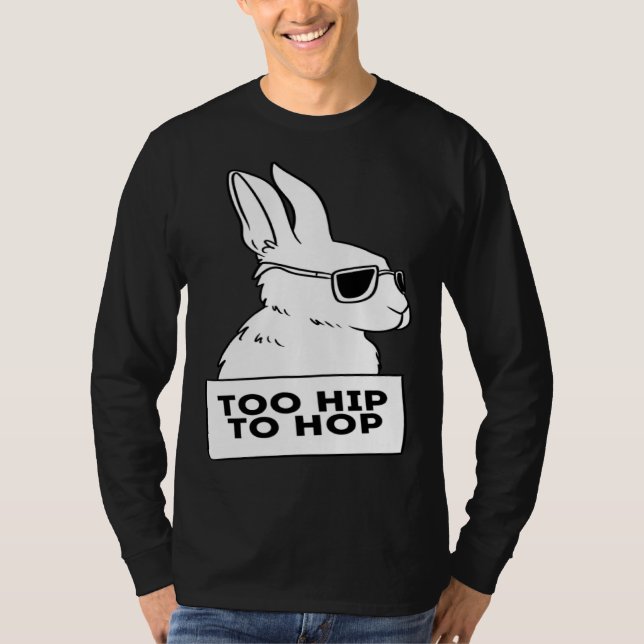 Camiseta cool rabbit bunny hip hop sunglasses chill (Anverso)
