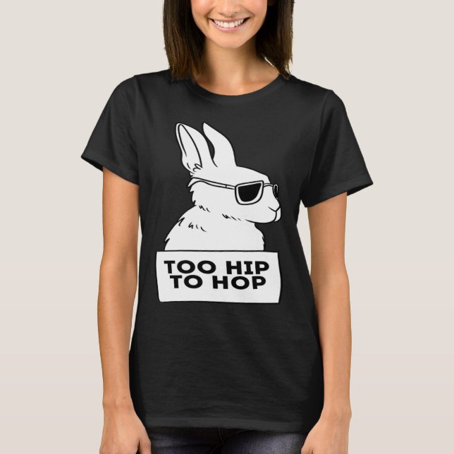 Camiseta cool rabbit bunny hip hop sunglasses chill (Anverso)