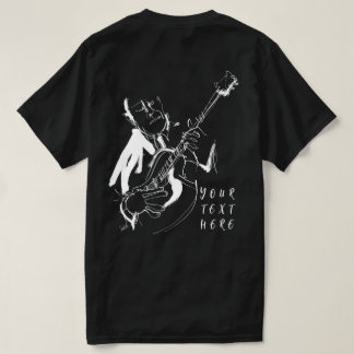 Camiseta Cool Retro Guitarist Custom T-Shirt (名入れ対応)