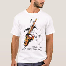 Cool Retro Saxophonist Custom Name (名入れ・カスタム対応)