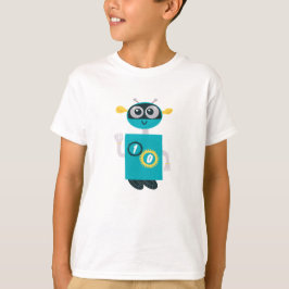 Camiseta Cool Robot Custom Age Boys Birthday 