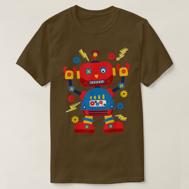 Camiseta Cool Robotics Engineer Robot Kids  (Diseño del anverso)