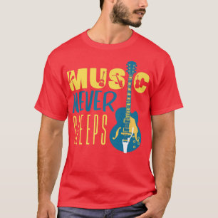 Camiseta Cool Rock & Roll Guitar Player, Beautiful Music Lo