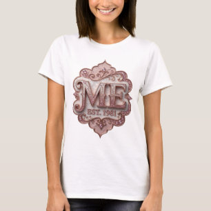 Camiseta Cool Rosa ME EST 1981 Impresión