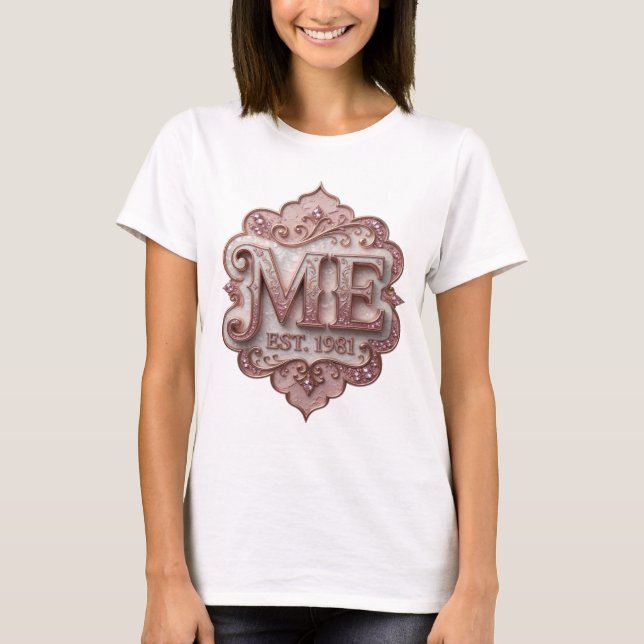 Camiseta Cool Rosa ME EST 1981 Impresión (Anverso)