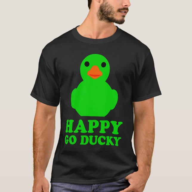 Camiseta Cool Rubber Duck Lover Lucky Ducky Quack Cute Anim (Anverso)