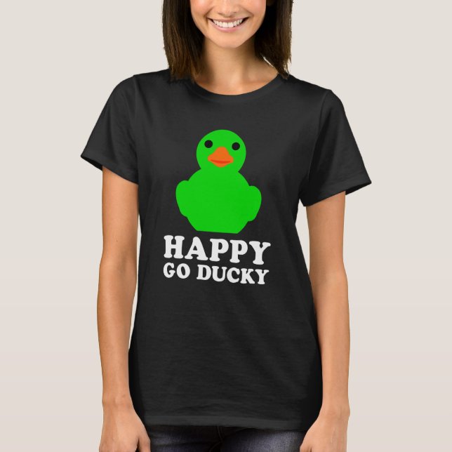 Camiseta Cool Rubber Duck Lucky Ducky Quack Cute Animal Gra (Anverso)