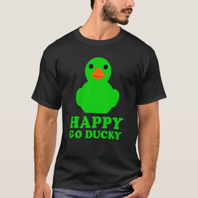 Camiseta Cool Rubber Duck Lucky Ducky Quack Cute Animal Gra (Anverso)