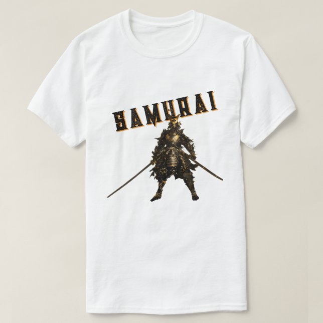 Camiseta Cool Samurai Warrior Japanese Bushido Personalized (Diseño del anverso)