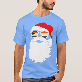 Camiseta Cool Santa Claus Gay Bear Pride Flag Sunglasses 