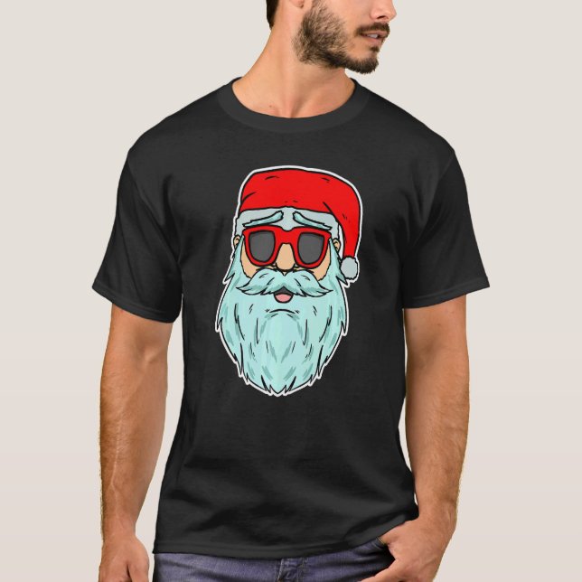 Camiseta Cool Santa Claus Xmas Party Merry Christmas  1 (Anverso)