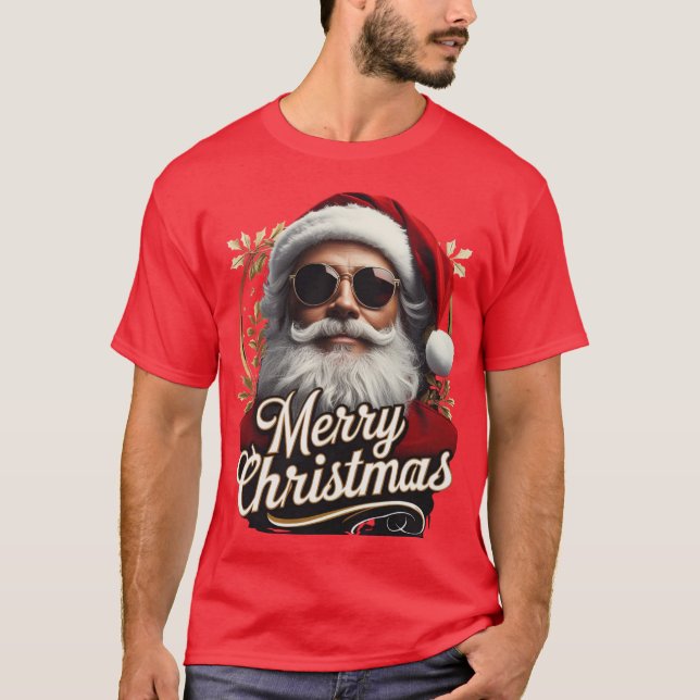 Camiseta "Cool Santa Merry Christmas Tee – Funny Holiday (Anverso)